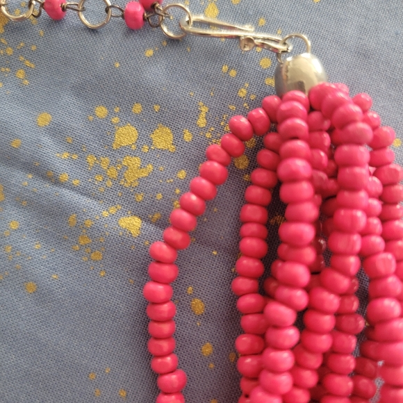 Starfish Project Pink Bead Necklace - Picture 3 of 3